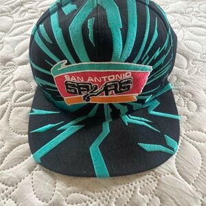 Mitchell & Ness Black and Teal Cap